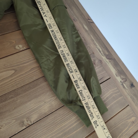 Love Tree Olive Green Floral Embroidered Bomber Jacket - Picture 14 of 16